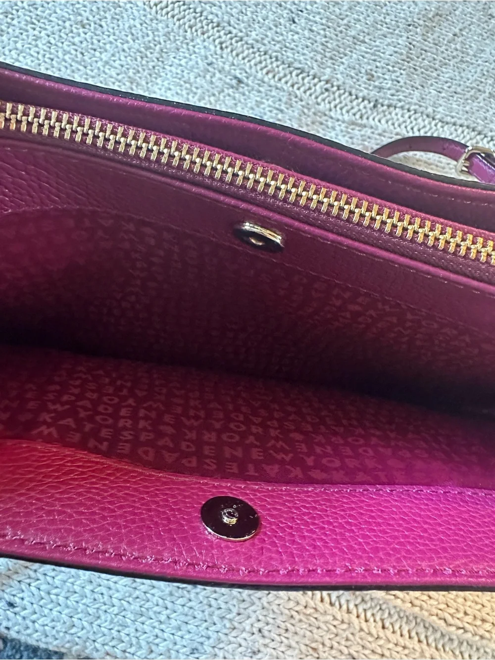 kate spade Burgundy Leather Satchel